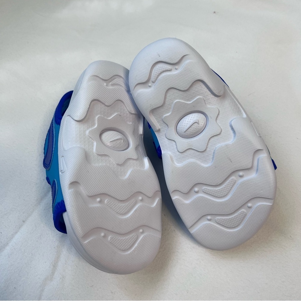 Nike Sunray Adjust 6 Toddler Kids Sandals Blue & White - Picture 8 of 8